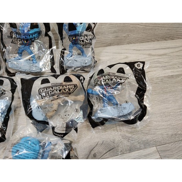 LOT OF 10: McDonald’s: MARVEL/GUARDIANS Of The GALAXY Vol 3 Toy Figures NIP - Picture 5 of 10